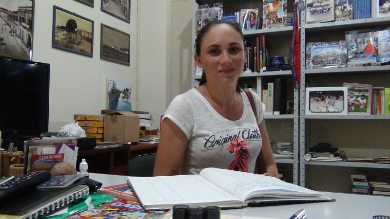 Edileusa Batista Gomes - Professora na Escola Correio do Tapará